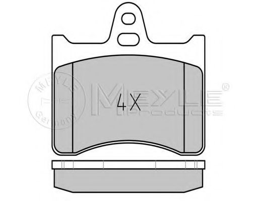 Комплект тормозных колодок, дисковый тормоз MEYLE 025 203 8915