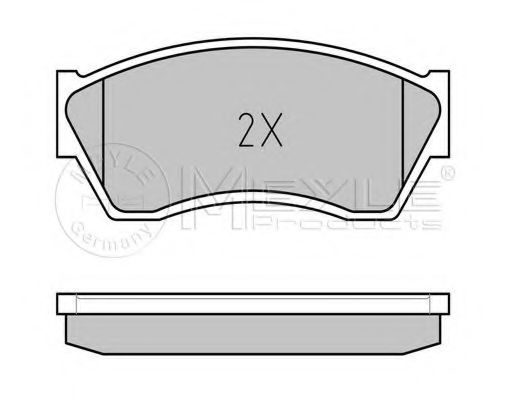 Комплект тормозных колодок, дисковый тормоз MEYLE 21333