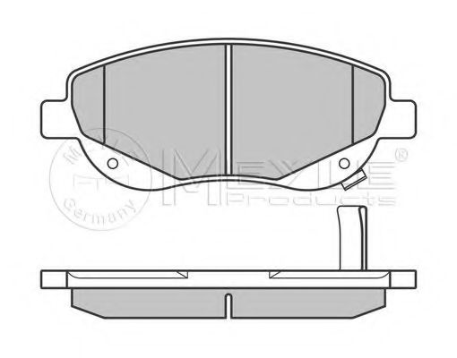 Комплект тормозных колодок, дисковый тормоз MEYLE 24947
