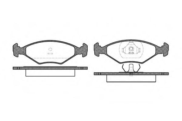 Комплект тормозных колодок, дисковый тормоз ROADHOUSE 2301.00