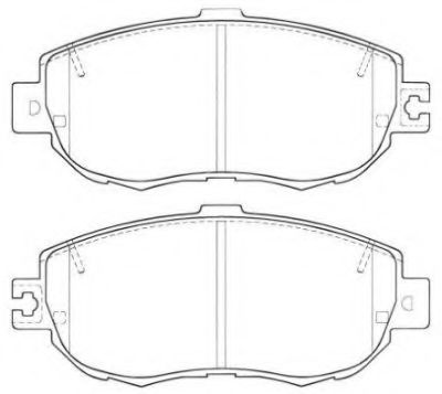 Комплект тормозных колодок, дисковый тормоз AISIN ASN-2020