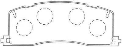 Комплект тормозных колодок, дисковый тормоз AISIN ASN-259