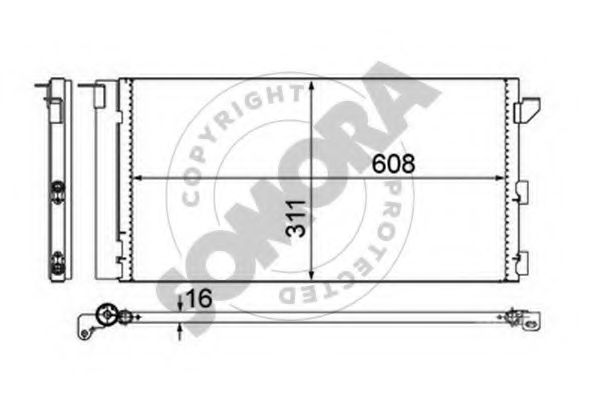 Конденсатор, кондиционер SOMORA 080560