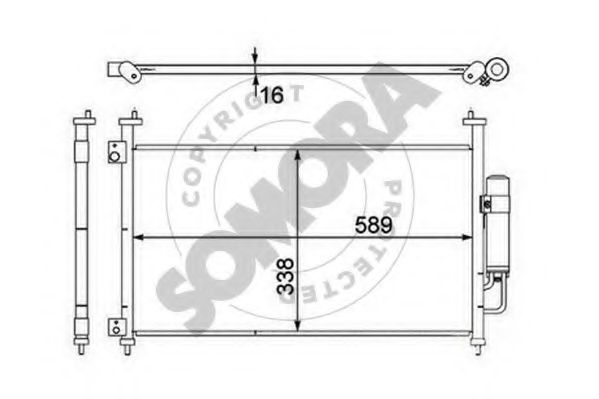 Конденсатор, кондиционер SOMORA 123360