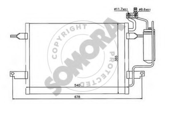 Конденсатор, кондиционер SOMORA 216060