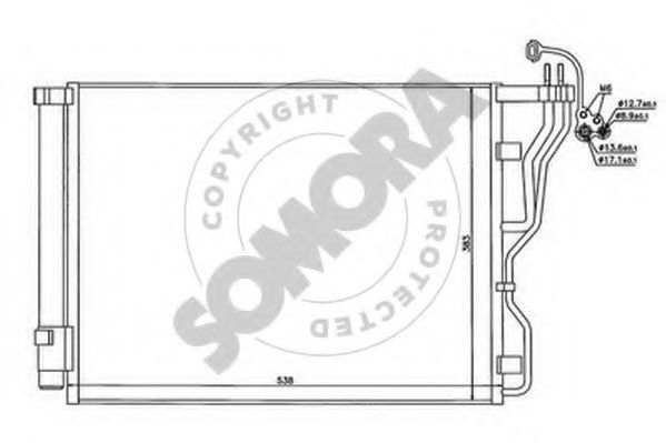 Конденсатор, кондиционер SOMORA 137260