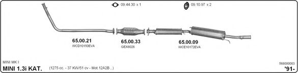 Система выпуска ОГ IMASAF 568000003