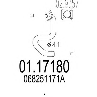 Труба выхлопного газа CIA 12552