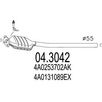Катализатор MTS 04.3042