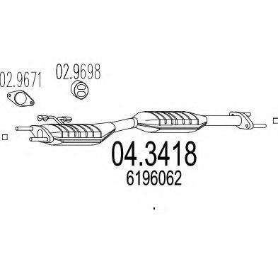 Катализатор MTS 04.3418