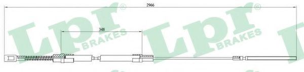 Трос, стояночная тормозная система LPR C0897B