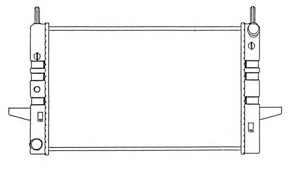 Радиатор, охлаждение двигателя NRF 50104