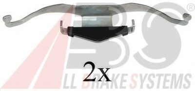 Комплектующие, колодки дискового тормоза A.B.S. 1659Q