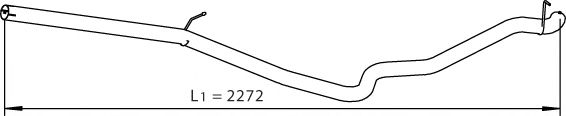 Труба выхлопного газа DINEX 28780
