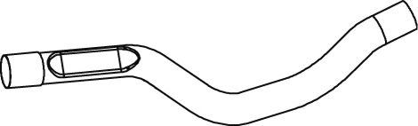 Труба выхлопного газа DINEX 54259