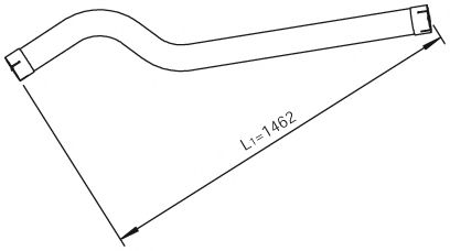 Труба выхлопного газа DINEX 81702