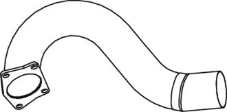 Труба выхлопного газа DINEX 21711