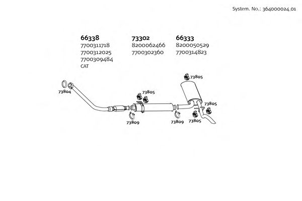 Система выпуска ОГ DINEX 364000024_01