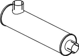 Средний / конечный глушитель ОГ DINEX 89391