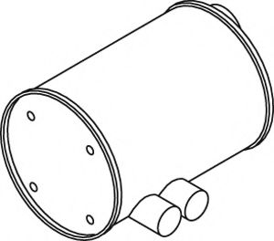 Средний / конечный глушитель ОГ DINEX 21385