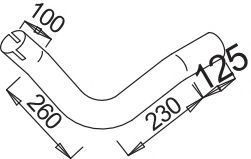 Труба выхлопного газа ZARA 9385