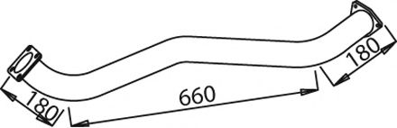 Труба выхлопного газа DINEX 21169