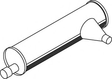 Средний / конечный глушитель ОГ IMASAF 13005