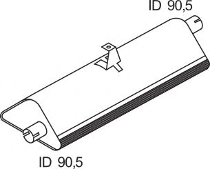 Средний / конечный глушитель ОГ DINEX 68301