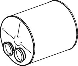 Средний / конечный глушитель ОГ DINEX 24354