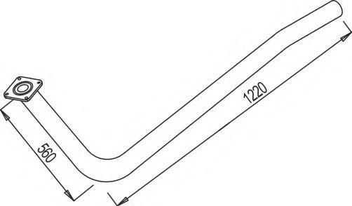 Труба выхлопного газа DINEX 80113