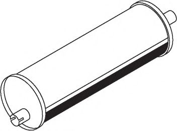 Средний / конечный глушитель ОГ DINEX 50414