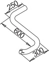 Труба выхлопного газа ZARA 9332