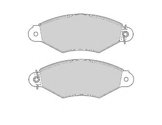 Комплект тормозных колодок, дисковый тормоз NECTO FD6733A