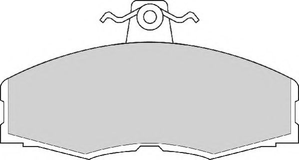 Комплект тормозных колодок, дисковый тормоз NECTO FD213A