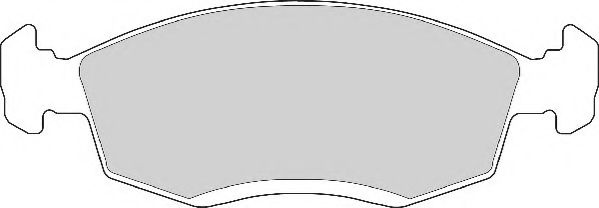 Комплект тормозных колодок, дисковый тормоз NECTO FD6525A