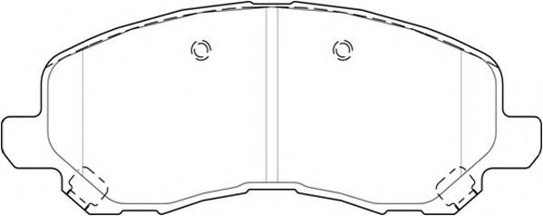Комплект тормозных колодок, дисковый тормоз NECTO 24584