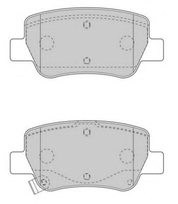 Комплект тормозных колодок, дисковый тормоз NECTO FD7550A