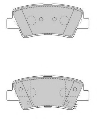 Комплект тормозных колодок, дисковый тормоз NECTO FD7531A