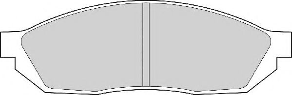 Комплект тормозных колодок, дисковый тормоз NECTO FD854A