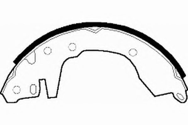 Комплект тормозных колодок NECTO N1468