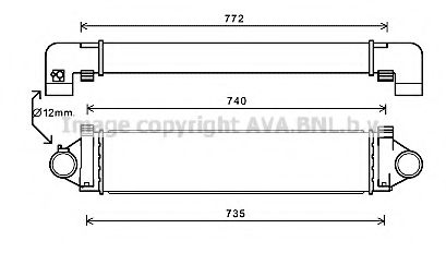 Интеркулер AVA QUALITY COOLING AUA4218