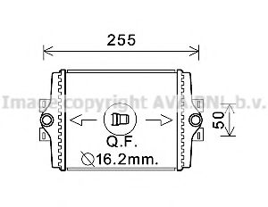 Радиатор, охлаждение двигателя AVA QUALITY COOLING BW2450