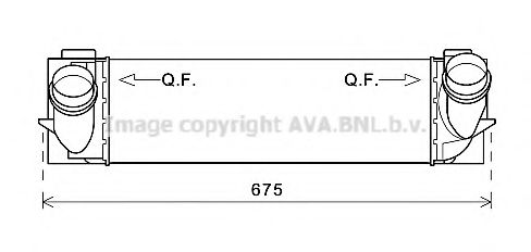 Интеркулер AVA QUALITY COOLING BW4463