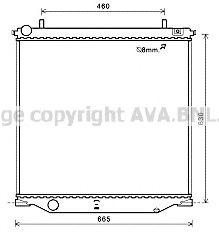 Радиатор, охлаждение двигателя AVA QUALITY COOLING CT2058