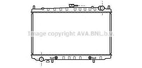 Радиатор, охлаждение двигателя AVA QUALITY COOLING DN2153