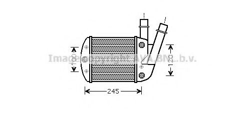 Интеркулер AVA QUALITY COOLING FT4340