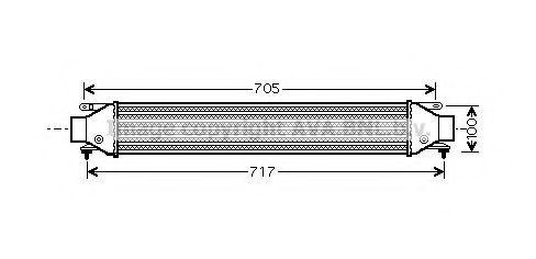 Интеркулер AVA QUALITY COOLING FT4355