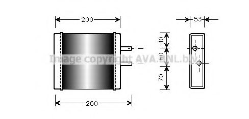 Теплообменник, отопление салона AVA QUALITY COOLING KA6009