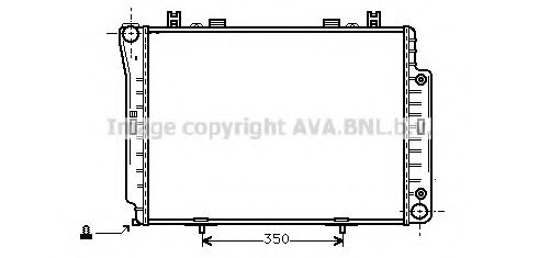 Радиатор, охлаждение двигателя AVA QUALITY COOLING MSA2144