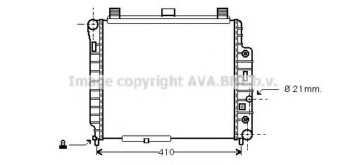 Радиатор, охлаждение двигателя AVA QUALITY COOLING MSA2238